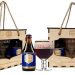 Hộp quà tặng bia Chimay xanh và Ly cao cấp Bia Bỉ