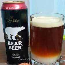 Bia Gấu Bear Beer “Dark Imported” 5,3% – lon 500ml