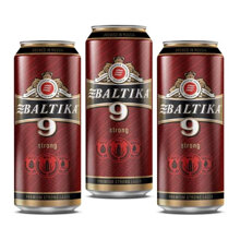 Bia Baltika số 9 - 8% Nga - 24 lon 450ml
