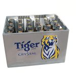 Két bia Tiger bạc chai 330ml (24chai/két)